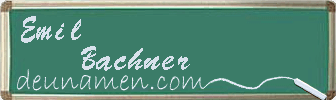 Emil Bachner Visitenkarte